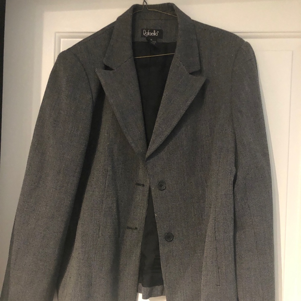 Rafella blazer- black & grey striped!